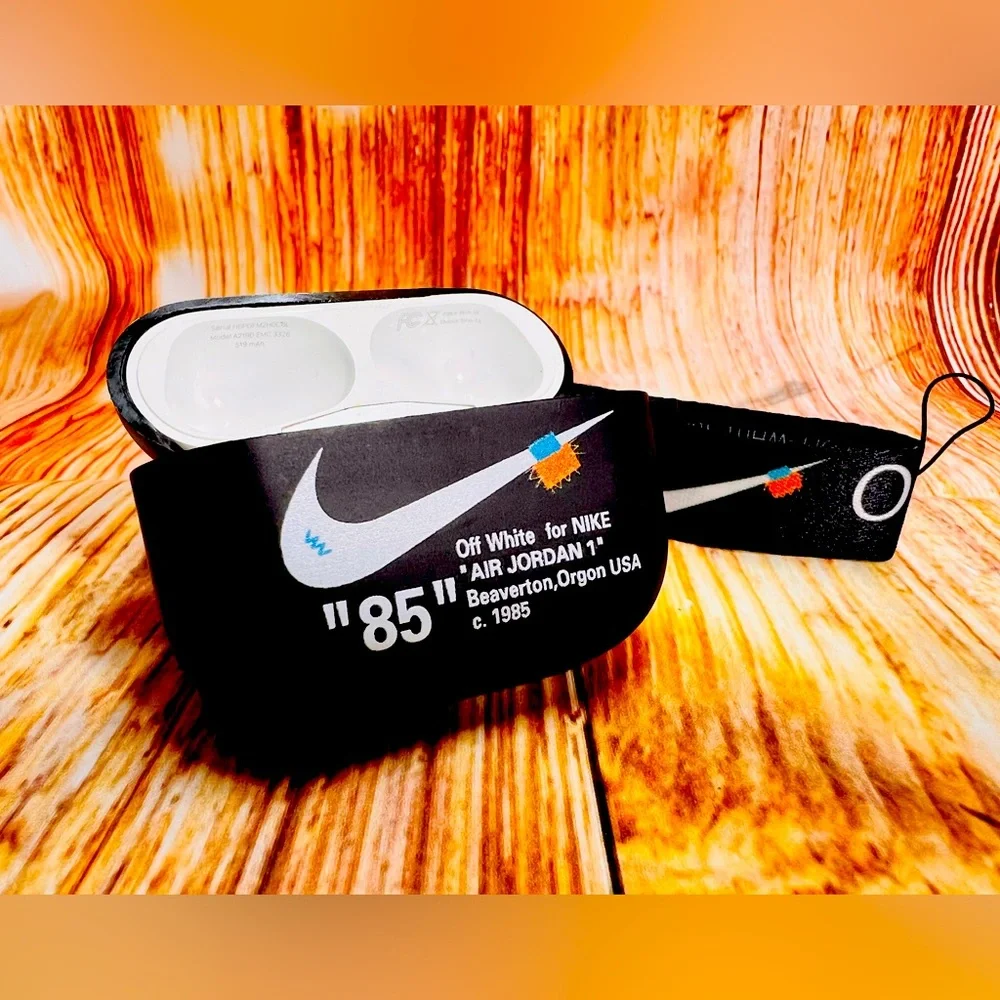 Nike OFF WHITE design Protective case for AirPods Pro 2: Black